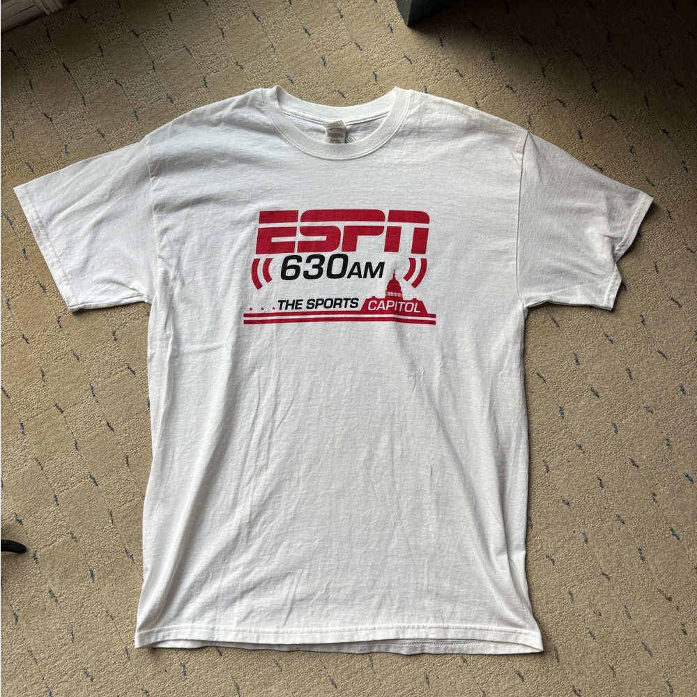 ESPN 630AM The Sports Capitol T-Shirt Large Gildan White